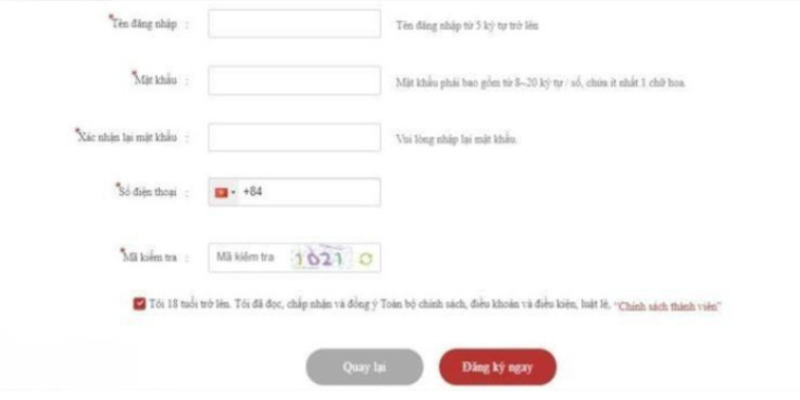 Điều khoản điều kiện về tài khoản của thành viên